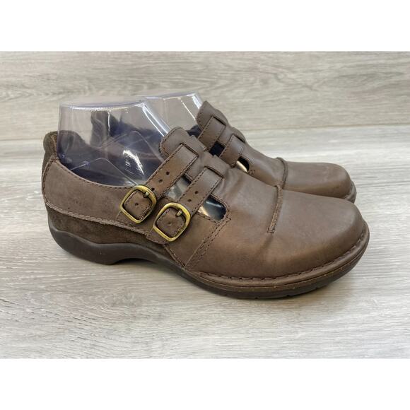 Dansko Professional Women's US 9.5 Brown Leather Slip-On Comfort Mary Jane Shoes - Picture 1 of 11